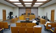 　交番襲撃事件を巡る訴訟の控訴審判決が言い渡された、名古屋高裁金沢支部の法廷＝２日午後