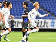 Ｇ大阪×ＦＣ岐阜＝前半１４分、追加点となるゴールを決めるＦＣ岐阜のＦＷ村田（７）＝パナソニックスタジアム吹田