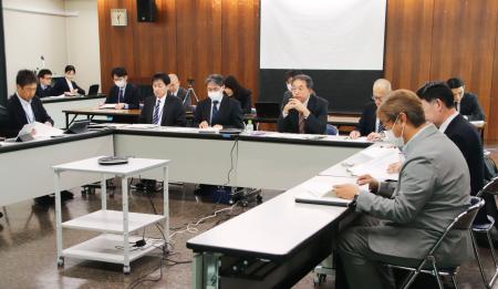 　ＪＲ北海道の赤字区間ごとの利用促進策を検討する作業部会＝２６日午後、北海道苫小牧市