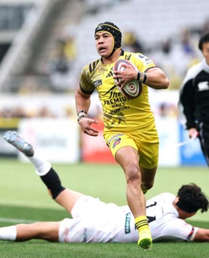 　東京ＳＧ―トヨタ　前半、トライを決める東京ＳＧ・コルビ＝味スタ