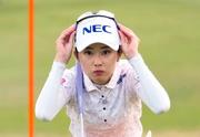 　第２日、通算７アンダーで２位の安田祐香＝石坂ＧＣ