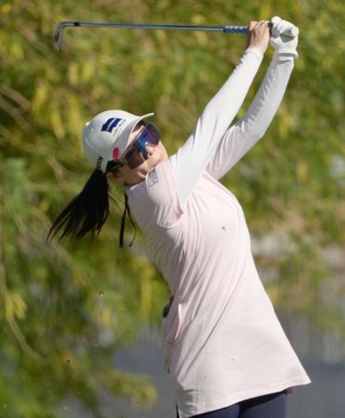 　第１ラウンド、７アンダーで６位の勝みなみ＝ワールウインドＧＣ（共同）