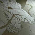 右から照らされた竜の畳