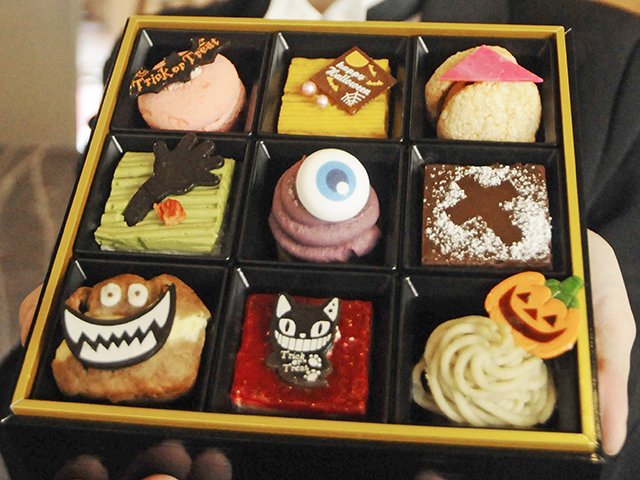 ハロウィーンにちなんだスイーツのお重＝岐阜市柳ケ瀬通、グランヴェール岐山