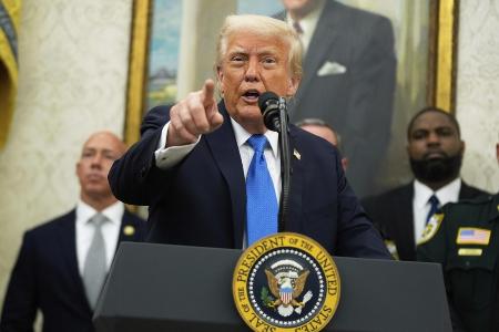 　トランプ大統領＝５月、ワシントン（ＡＰ＝共同）