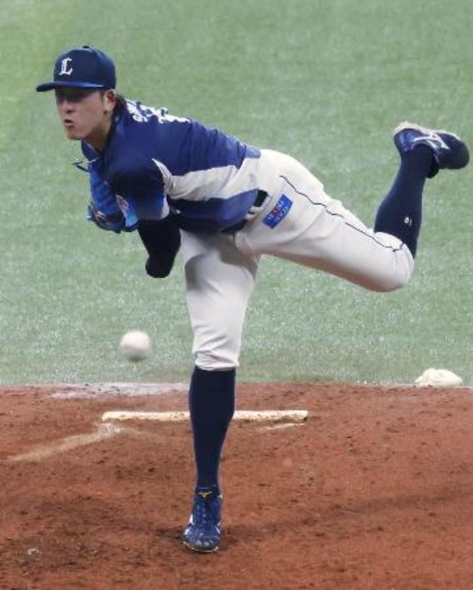 　７回無失点で７勝目を挙げた西武・隅田＝エスコンフィールド