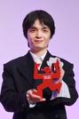 　第６３回ギャラクシー賞のテレビ部門で個人賞を受賞した岡山天音さん＝１日午後、東京都内