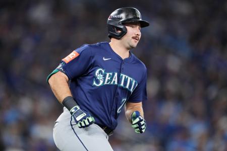 　マリナーズのローリー捕手＝１０月、トロント（ゲッティ＝共同）