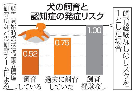 　犬の飼育と認知症の発症