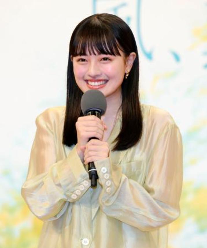 　連続テレビ小説「風、薫る」に出演する上坂樹里さん＝３日午後、東京・渋谷のＮＨＫ放送センター