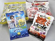 日本で初めて開発した塩あめをベースに、今は２種類の塩あめを製造する