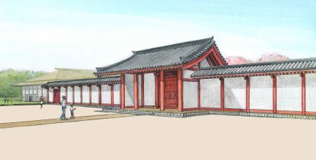 　「北館東門」の復元イメージ（福岡市提供）