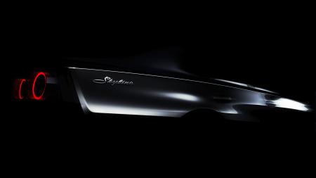 　日産が公開した新型スカイラインの一部（同社提供）