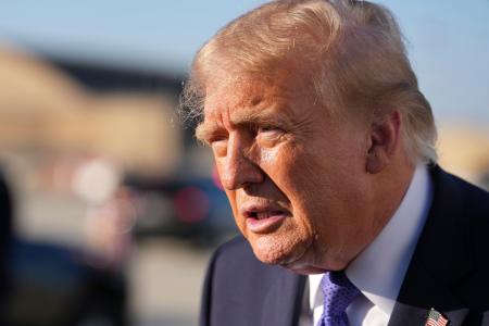 　トランプ米大統領＝２９日（ＡＰ＝共同）
