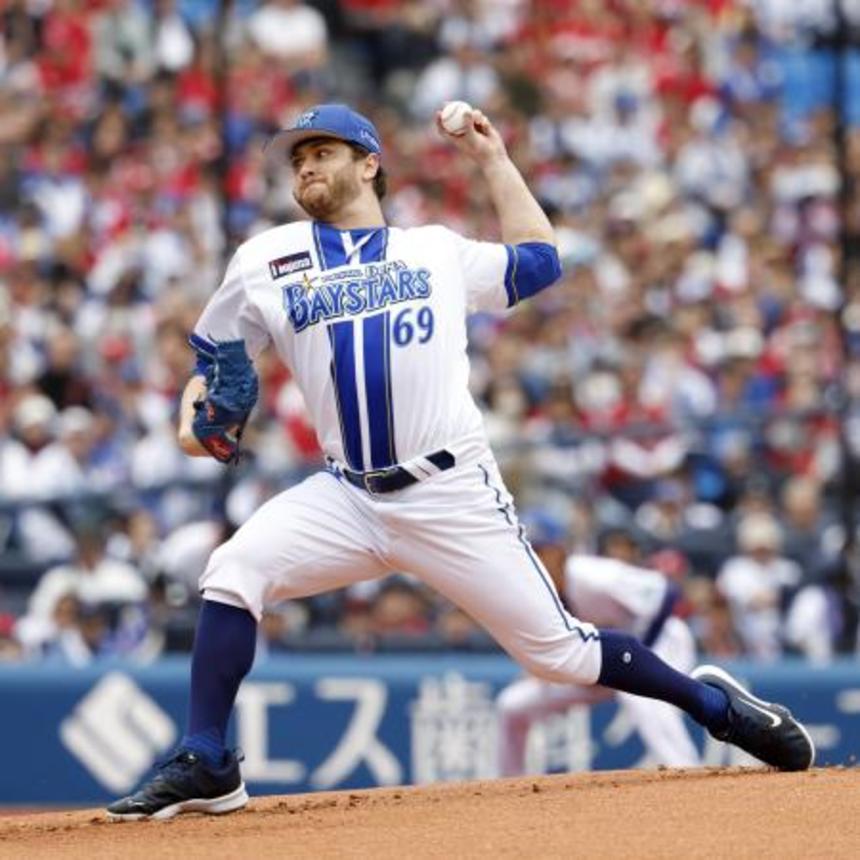 　広島戦に先発し７回無失点で２勝目を挙げたＤｅＮＡのケイ＝横浜