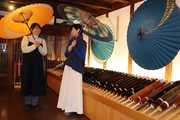 国の伝統的工芸品に指定された岐阜和傘＝岐阜市湊町、和傘ＣＡＳＡ