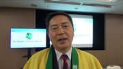 「岐阜県人としてのアイデンティティーを再確認できた」と話した長屋充良さん＝岐阜市薮田南のＯＫＢふれあい会館