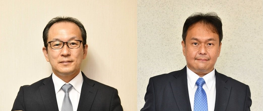川地憲元氏、岩永義仁氏（左から届け出順）