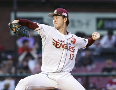 　ソフトバンク戦に先発した楽天・古謝＝楽天モバイルパーク
