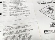 　米軍岩国基地に司令部があった第１海兵航空団の記録のコピーの一部。１９７１年７月１日に米国の核戦争計画に組み込まれたことなどが記されている