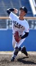 東海大会準決勝・大垣日大×東邦＝先発し、力投する大垣日大のエース山田＝草薙球場