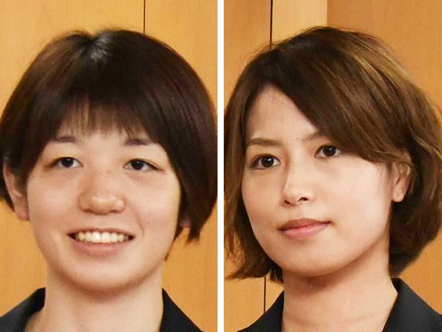 広田彩花（左）、福島由紀（右）
