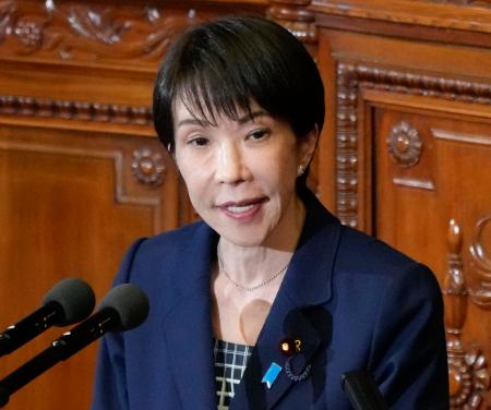 　衆院本会議で答弁する高市首相＝２日午後