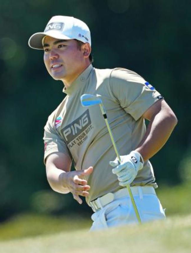 　プロアマ戦で最終調整する蝉川泰果＝ロイヤル・オークランドアンドグレンジ（共同）