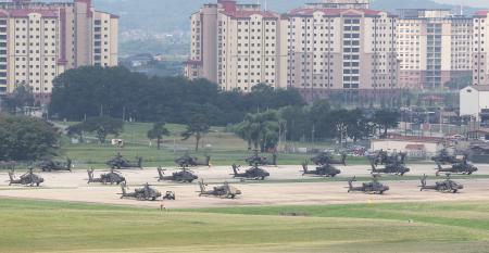 　韓国・平沢の米軍基地キャンプ・ハンフリー＝１８日（聯合＝共同）