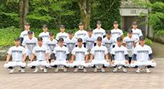 第１０８回全国高校野球選手権岐阜大会で優勝した中京ナイン＝岐阜市長良福光、ぎふしん長良川球場