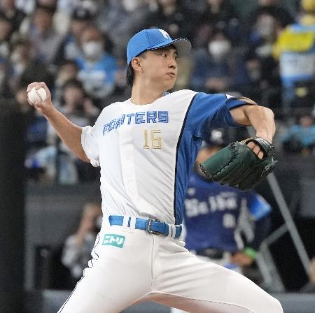 　西武戦に先発した日本ハム・達＝エスコンフィールド
