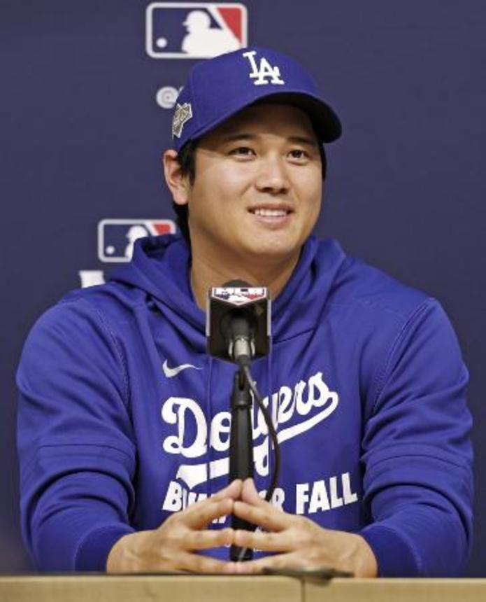 　ドジャース・大谷＝１５日、ロサンゼルス