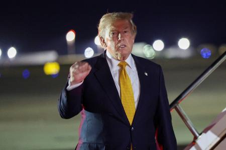 　トランプ米大統領＝８日（ゲッティ＝共同）