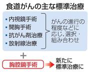 　食道がんの主な標準治療