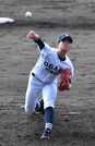 星稜×大垣日大＝２番手で登板した大垣日大の山田渓＝阪神甲子園球場