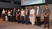たじみＤＭＯメンバー。創業支援の延長で「さかさま不動産」に乗り出す＝６月３０日、多治見市内
