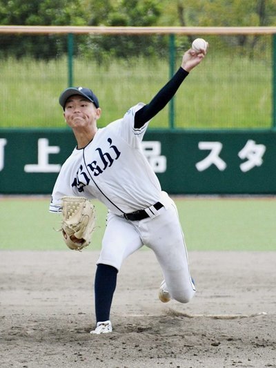 アクシデントでV候補撃破は果たせなかったが、好投した大垣西の先発左腕小島丈