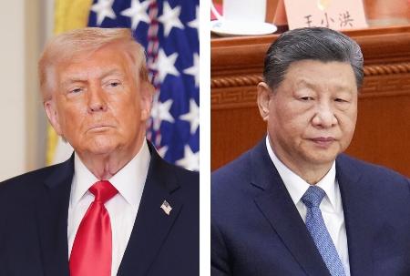 　トランプ米大統領（ゲッティ＝共同）、中国の習近平国家主席