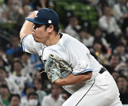 　ロッテ戦に先発した西武・平良＝ベルーナドーム