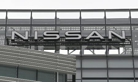 　日産自動車グローバル本社にあるロゴ