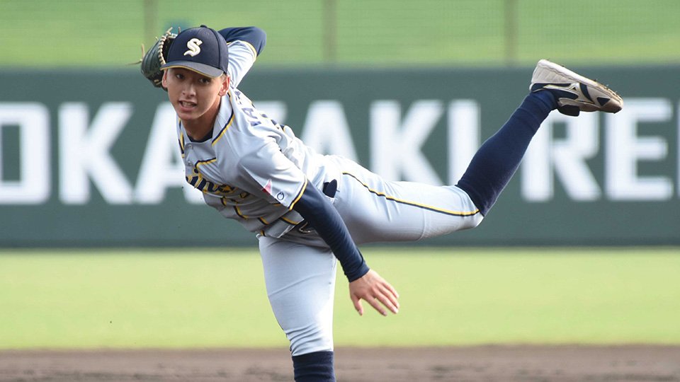 日本製鉄東海ＲＥＸ×西濃運輸＝６回１失点の好投を見せた西濃運輸の先発林＝岡崎市民