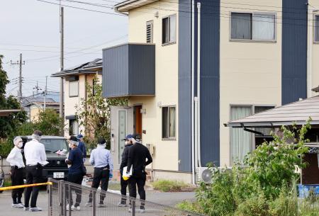 　事件があった群馬県太田市の現場付近＝２５日午後