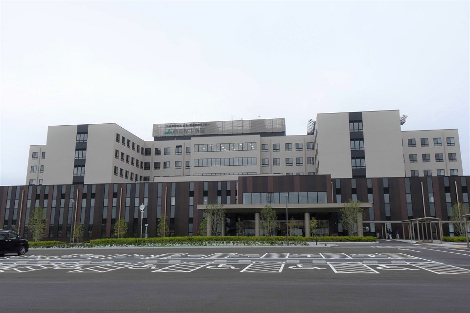１０月２日から診療を開始する、岐阜・西濃医療センター西濃厚生病院＝揖斐郡大野町下磯