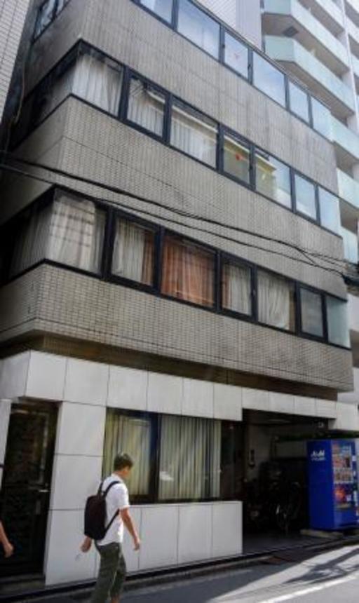 　旧統一教会が明け渡しを求められている賃貸ビル＝５日、東京都渋谷区