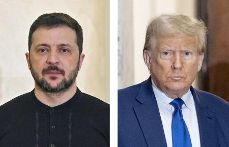 　ウクライナのゼレンスキー大統領、トランプ米大統領（いずれもゲッティ＝共同）