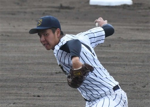 武義×高山西＝先発した高山西の石崎＝大野