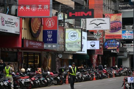 　タイの首都バンコク中心部の日本食店が並ぶエリア＝２０日（共同）