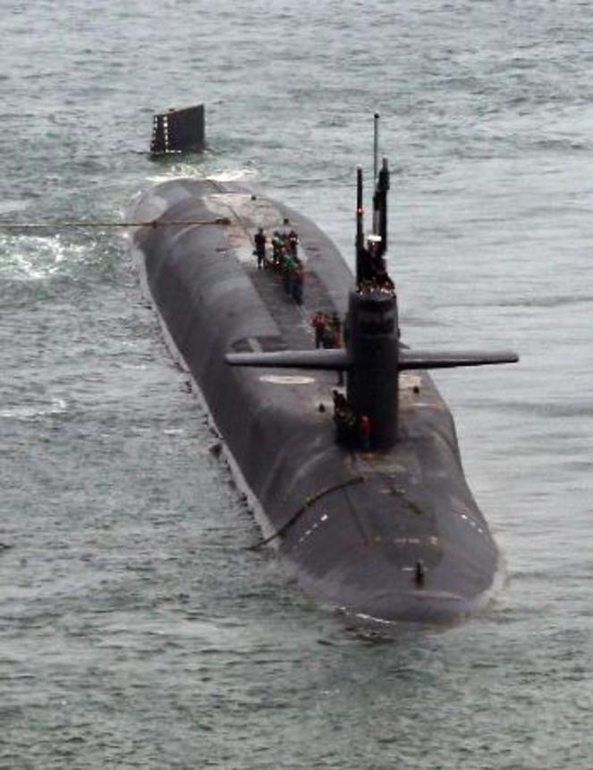 　米海軍のオハイオ級巡航ミサイル原子力潜水艦（聯合＝共同）