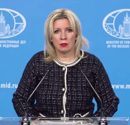 　ロシア外務省のザハロワ情報局長