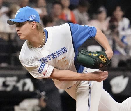　ソフトバンク戦に先発した日本ハム・達＝エスコンフィールド